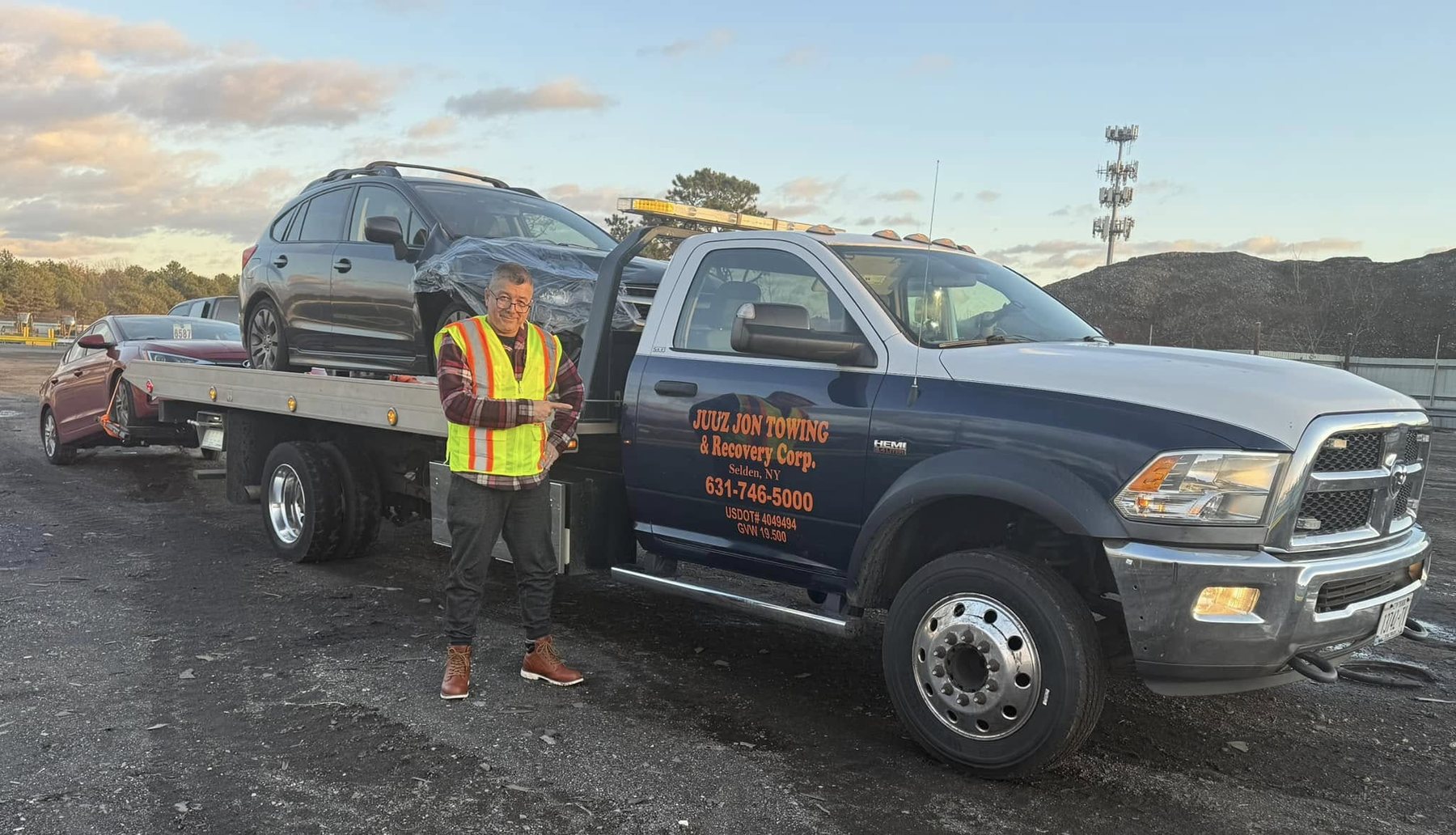 Juuz Jon Towing tow truck in Long Island